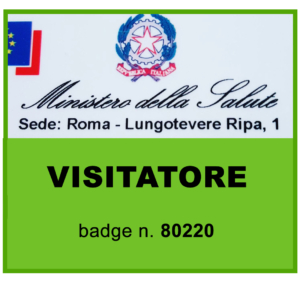 Badge Ministero salute